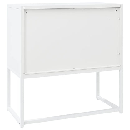 Sideboard White 29.5"x13.8"x29.5" Steel