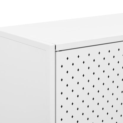 Sideboard White 29.5"x13.8"x29.5" Steel
