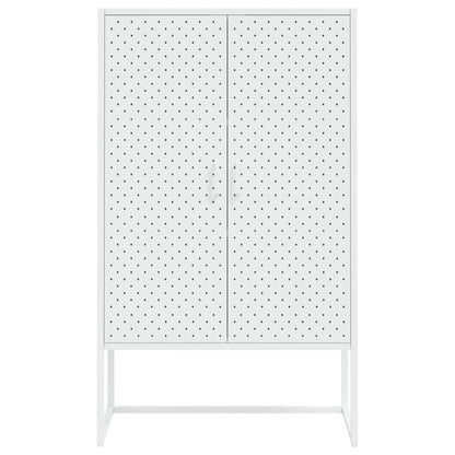 Highboard White 31.5"x13.8"x53.1" Steel
