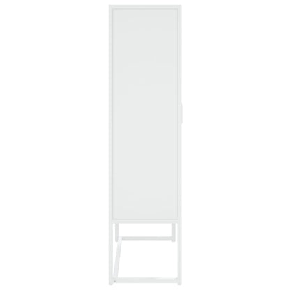 Highboard White 31.5"x13.8"x53.1" Steel