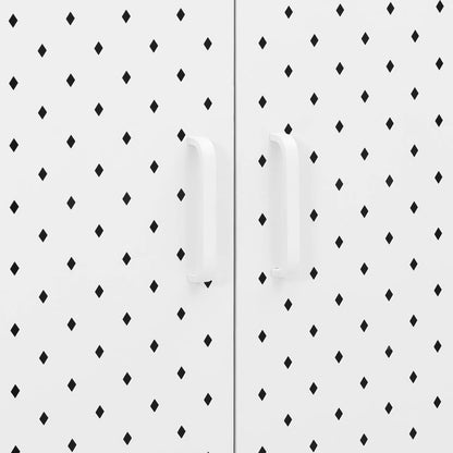 Highboard White 80x35x100 cm Steel