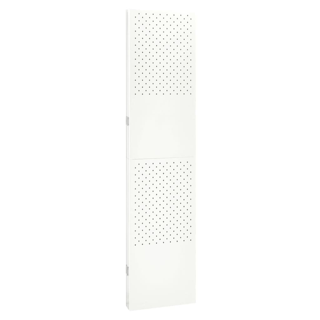 3-Panel Room Divider White 47.2"x70.9" Steel