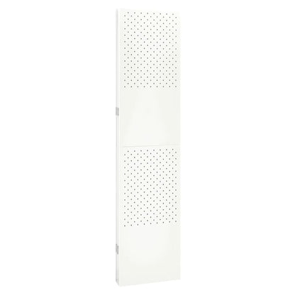 vidaXL 4-Panel Room Divider White 63"x70.9" Steel