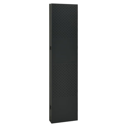6-Panel Room Divider Black 94.5"x70.9" Steel