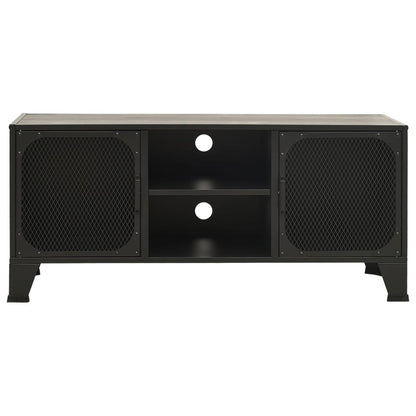 TV Cabinet Grey MDF 41.3 in TV Cabinet Rectangular Industrial