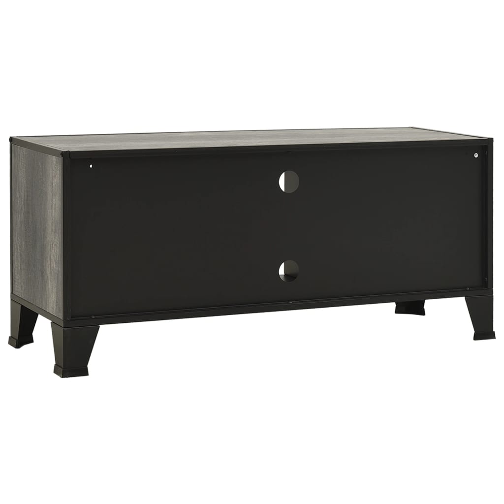 TV Cabinet Grey MDF 41.3 in TV Cabinet Rectangular Industrial