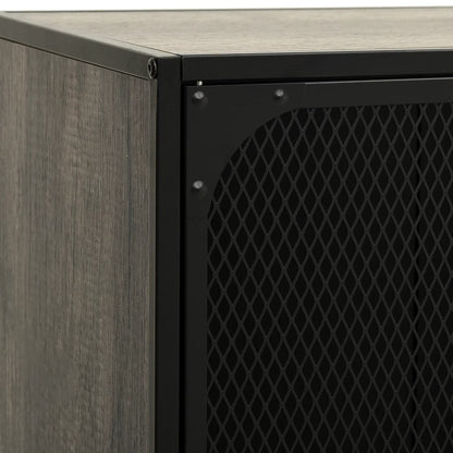 TV Cabinet Grey MDF 41.3 in TV Cabinet Rectangular Industrial