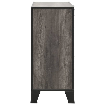 Storage Cabinet Gray 28.3"x14.2"x32.3" Metal and MDF