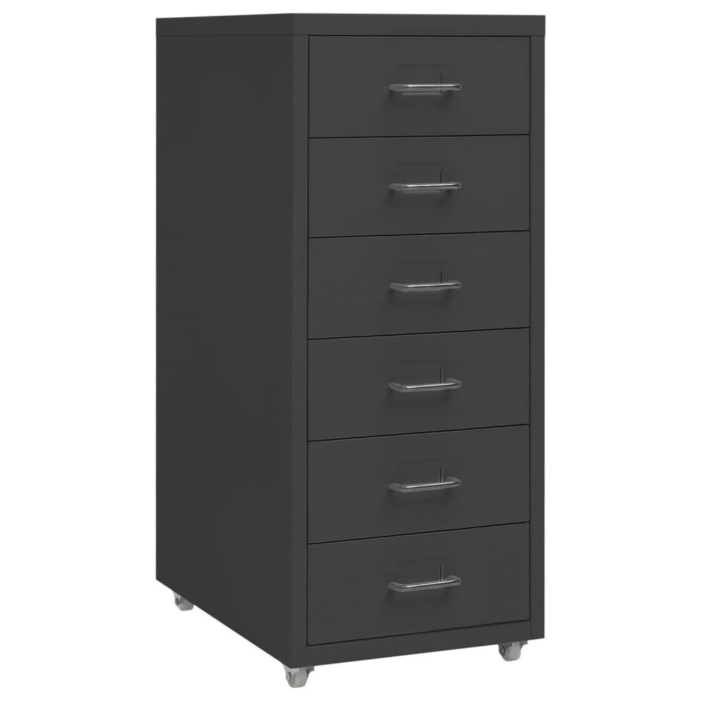 Mobile File Cabinet | Anthracite | Metal | Medium | Portable