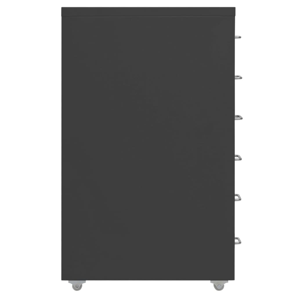 Mobile File Cabinet | Anthracite | Metal | Medium | Portable