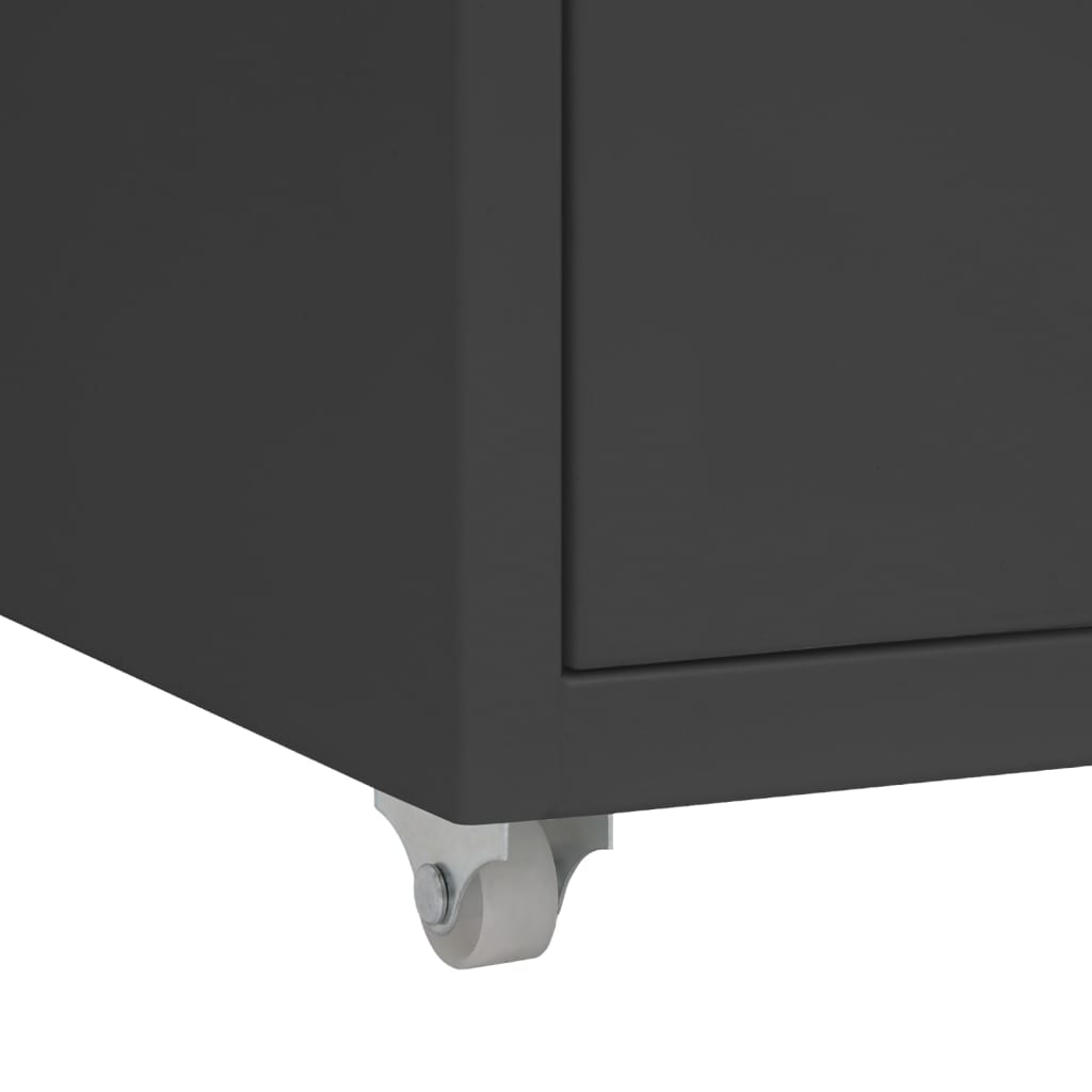 Mobile File Cabinet | Anthracite | Metal | Medium | Portable