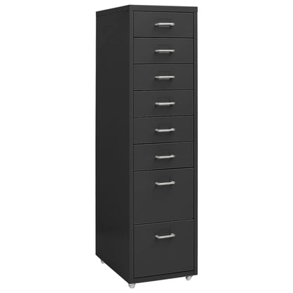 Mobile File Cabinet | Anthracite | Metal | Medium | Rollable