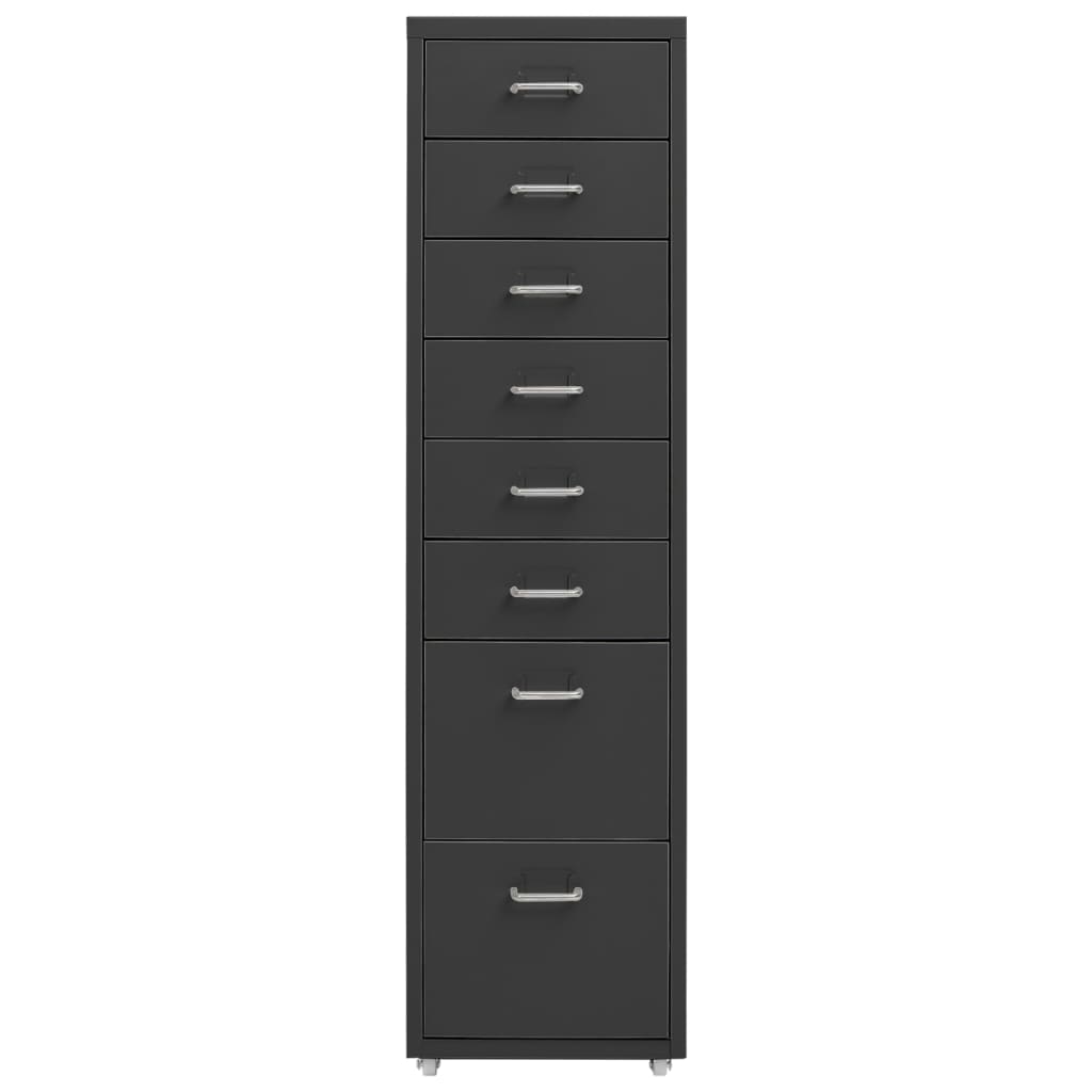 Mobile File Cabinet | Anthracite | Metal | Medium | Rollable