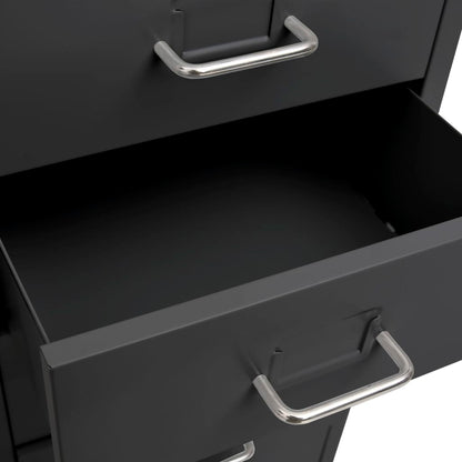 Mobile File Cabinet | Anthracite | Metal | Medium | Rollable
