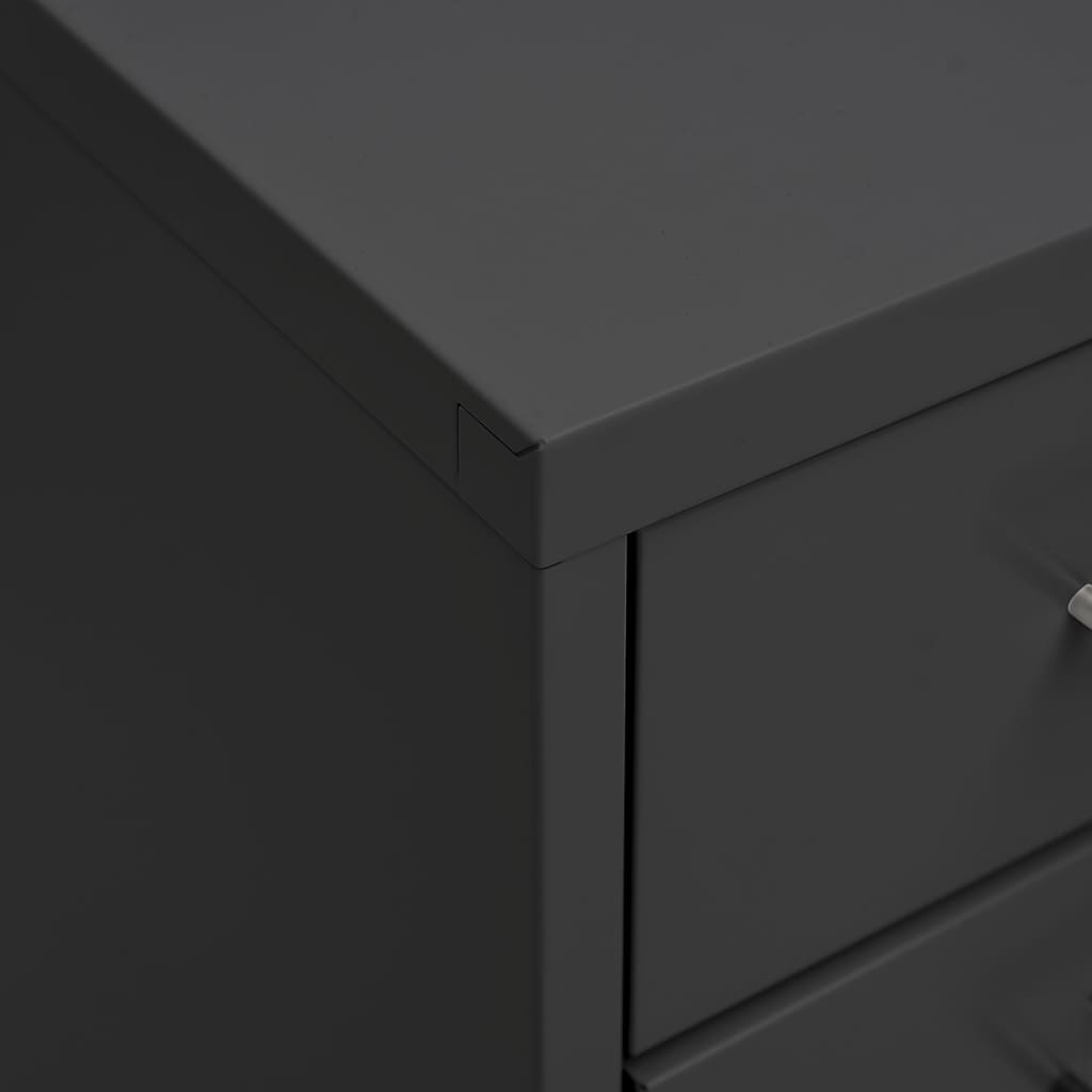 Mobile File Cabinet | Anthracite | Metal | Medium | Rollable