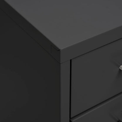 Mobile File Cabinet | Anthracite | Metal | Medium | Rollable