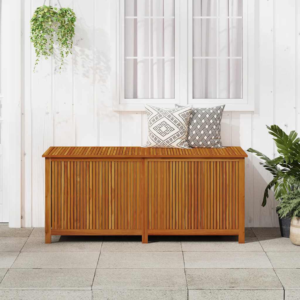 Patio Storage Box 68.9"x31.5"x29.5" Solid Acacia Wood