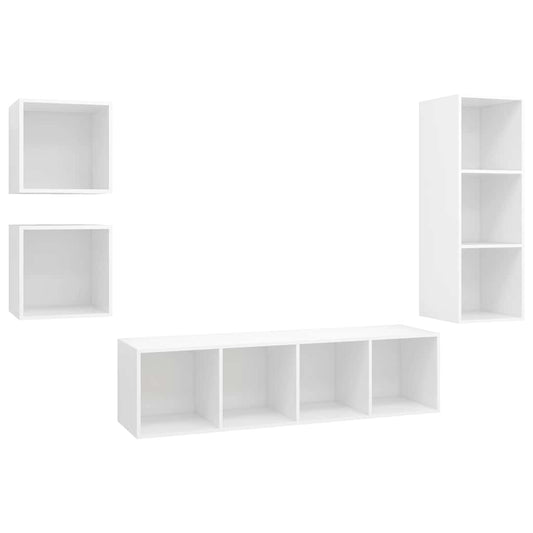 TV Cabinet Set | White | Engineered wood | Standard | TV Cabinet Set