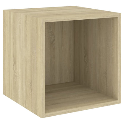 3 Piece TV Cabinet Set Sonoma Oak Engineered Wood