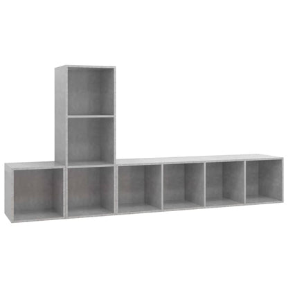 TV Cabinet Set | Concrete Grey | Engineered Wood | TV Cabinet Set