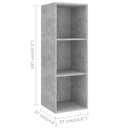 TV Cabinet Set | Concrete Grey | Engineered Wood | TV Cabinet Set