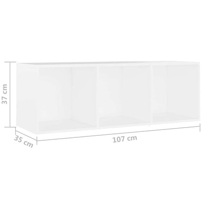 TV Cabinets 2 pcs White 107x35x37 cm Engineered Wood