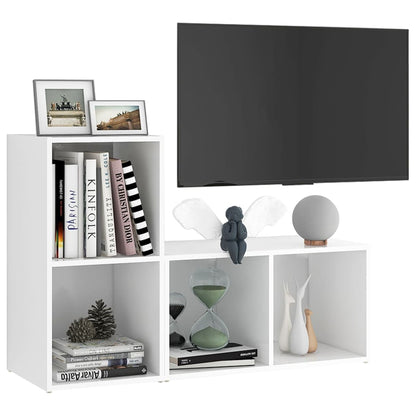 TV Cabinets 2 pcs White 72x35x36.5 cm Engineered Wood