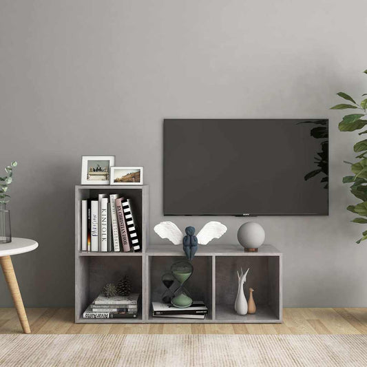 TV Cabinet | Concrete grey | Engineered wood | 72 x 35 x 36.5 cm