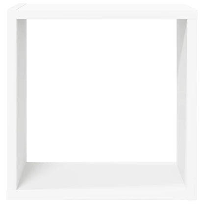 Wall Cube Shelves 2 pcs White 30x15x30 cm