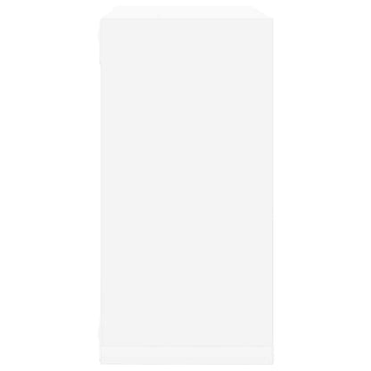 Wall Cube Shelves 2 pcs White 30x15x30 cm
