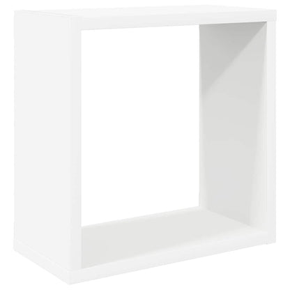 Cube Shelf | Set of 6 | White | Engineered wood | 30x15x30 cm per cube