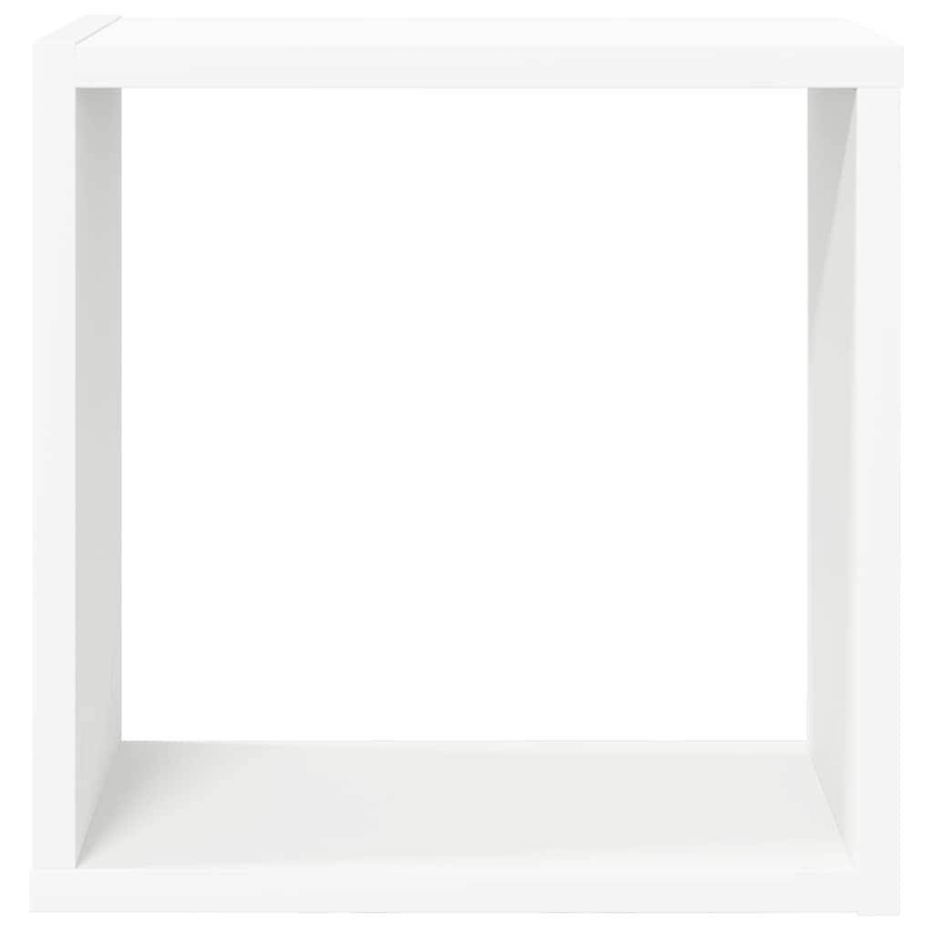 Cube Shelf | Set of 6 | White | Engineered wood | 30x15x30 cm per cube
