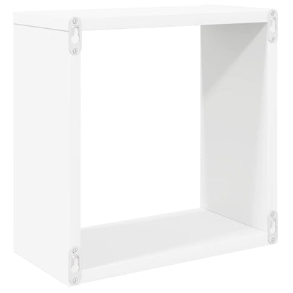 Cube Shelf | Set of 6 | White | Engineered wood | 30x15x30 cm per cube