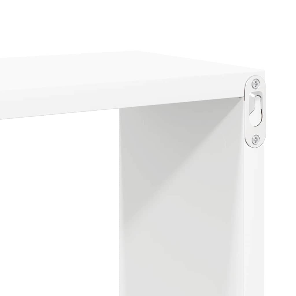 Cube Shelf | Set of 6 | White | Engineered wood | 30x15x30 cm per cube
