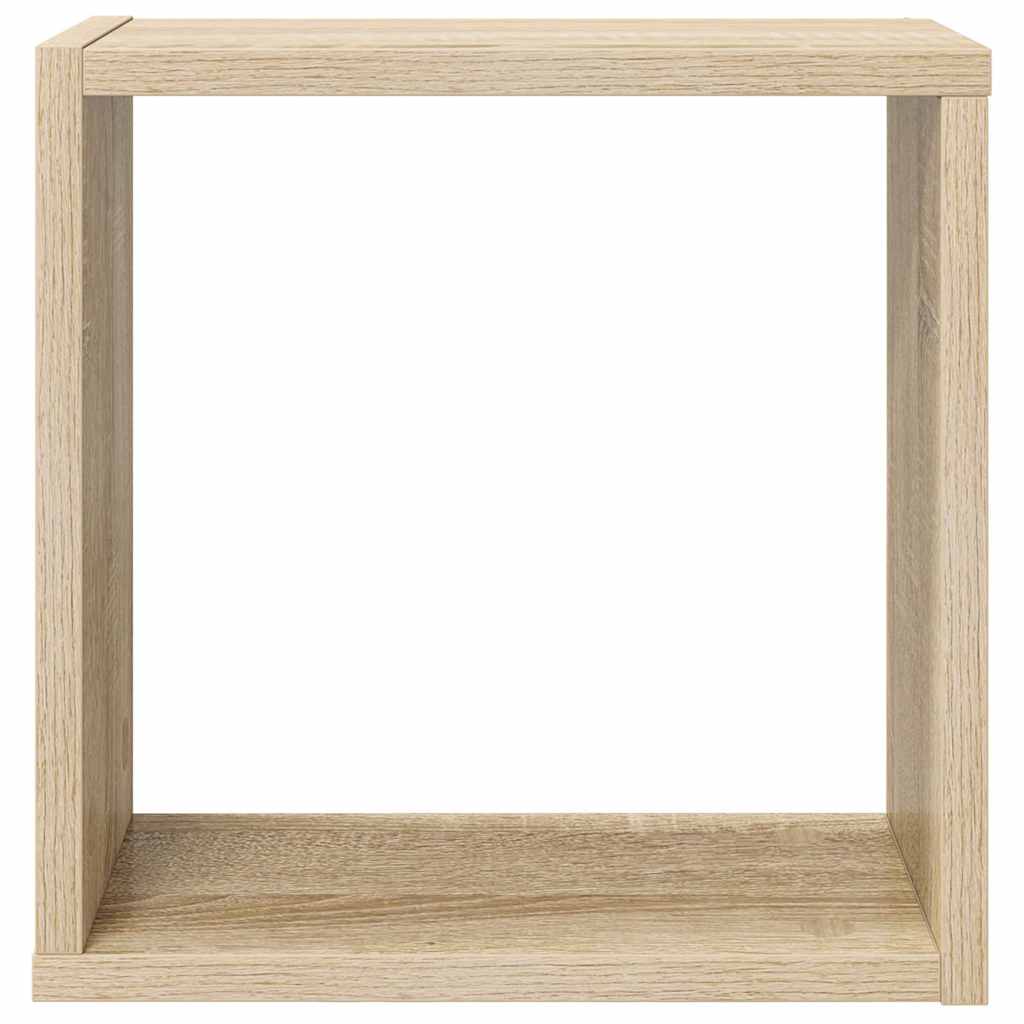 Cube Shelf | Set of 4 | Sonoma oak | Engineered wood | Medium