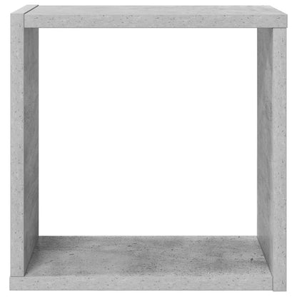 Wall Cube Shelves 2 pcs Concrete Grey 30x15x30 cm