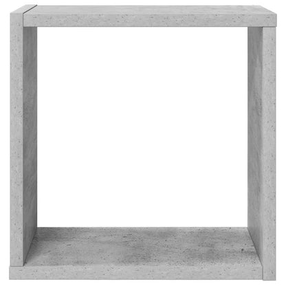 Cube Shelf |  Set of 4 | Concrete grey | Engineered wood