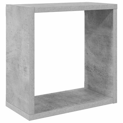 Cube Shelf | Set of 6 | Concrete Grey | Engineered wood | Medium