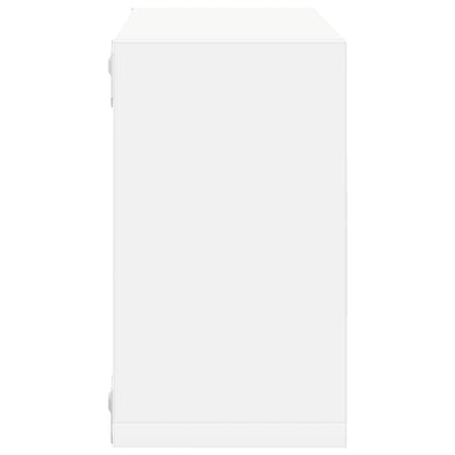 Wall Cube Shelves 2 pcs White 26x15x26 cm