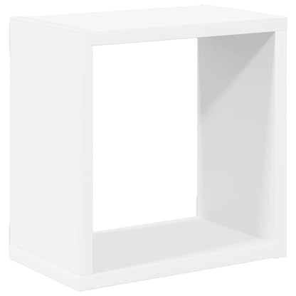 Wall Cube Shelves 4 pcs White 26x15x26 cm