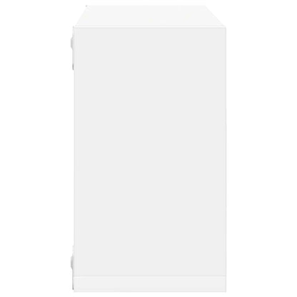 Wall Cube Shelves 4 pcs White 26x15x26 cm