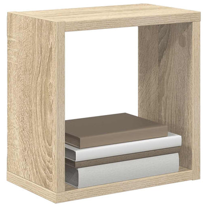 Wall Cube Shelves 6 pcs Sonoma Oak 26x15x26 cm