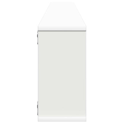 Wall Cube Shelf 4 pcs White 100x15x30 cm Engineered Wood