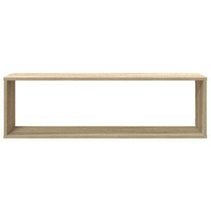 Wall Cube Shelf 2 pcs Sonoma Oak 100x15x30 cm Engineered Wood