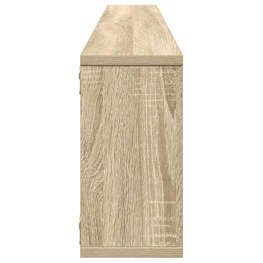 Wall Cube Shelf 4 pcs Sonoma Oak 100x15x30 cm Engineered Wood