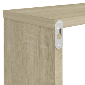 Wall Cube Shelf 4 pcs Sonoma Oak 80x15x26.5 cm Engineered Wood