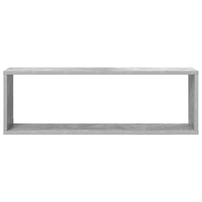 Wall Cube Shelf 4 pcs Concrete Grey 80x15x26.5 cm Engineered Wood