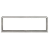 Wall Cube Shelf 4 pcs Concrete Grey 80x15x26.5 cm Engineered Wood