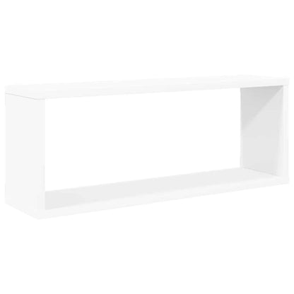Wall Shelf | Set of 4 | White | Engineered wood | 60 cm x 15 cm x 23 cm