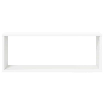 Wall Shelf | Set of 4 | White | Engineered wood | 60 cm x 15 cm x 23 cm